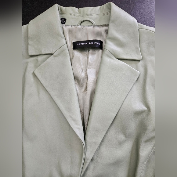 NWOT - Leather Terry Lewis Green Jacket - Soft & Supple - Size 1X - Picture 4 of 12
